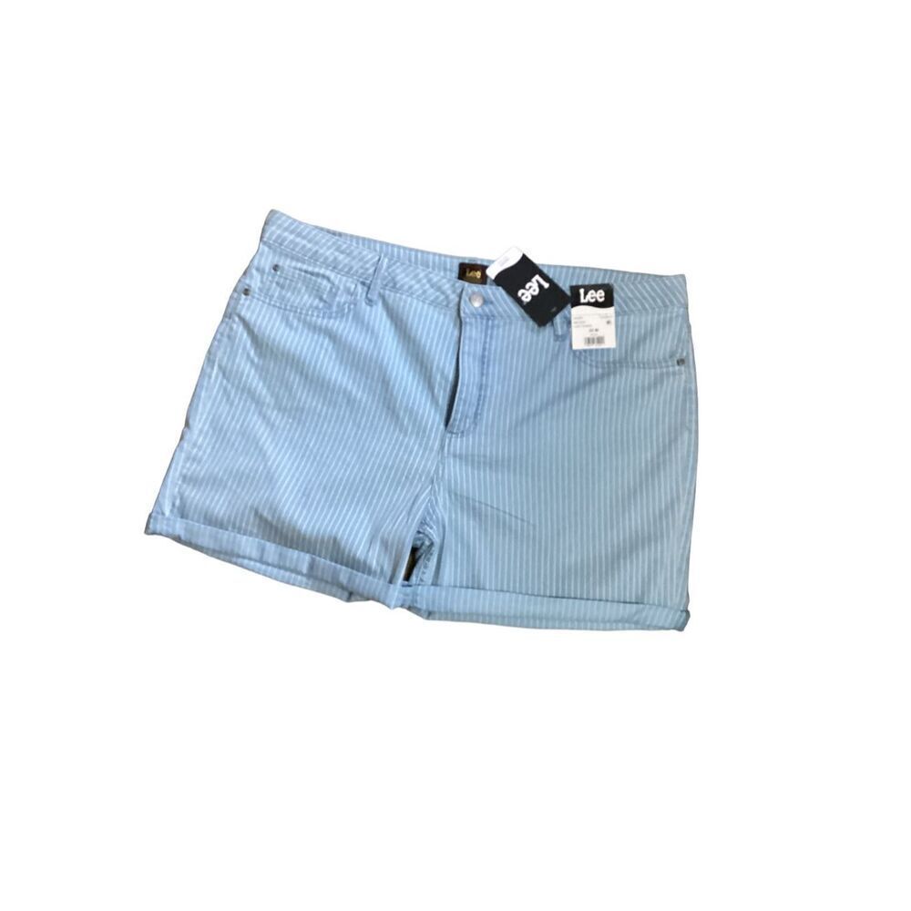Lee Denim Mid Rise Shorts 22 M Plus
